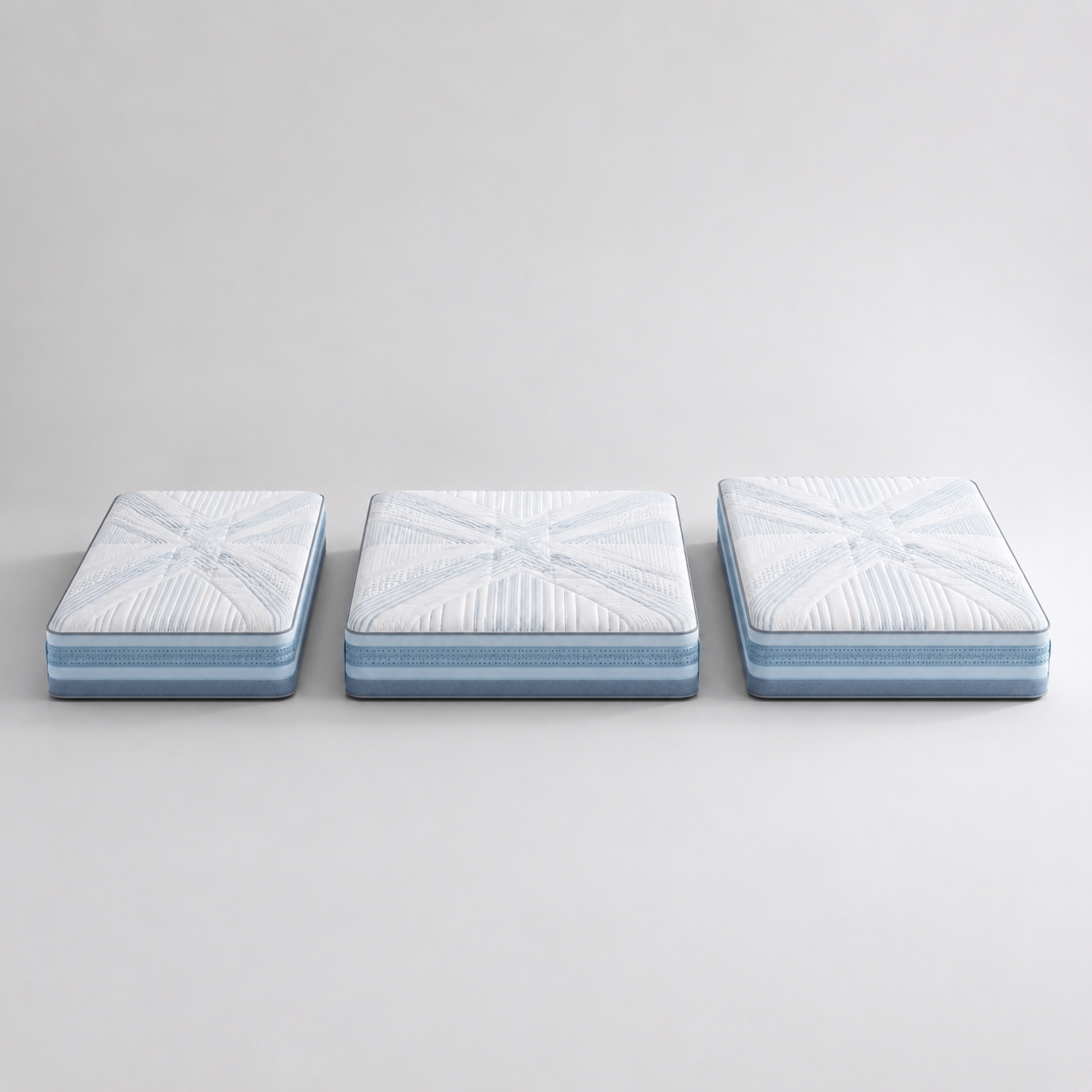 Nuvora Air Plus mattress size comparison for Queen King and California King