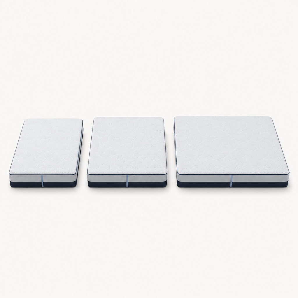 Nuvora Balance mattress size comparison for Full Queen and King