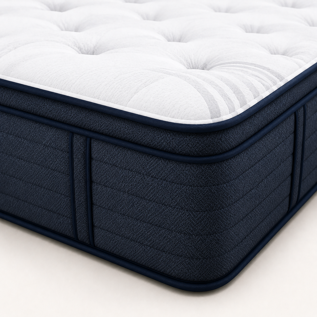 Close-up of Nuvora Balance reinforced edge support and side fabric