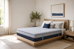 Nuvora Chill mattress in a warm modern bedroom