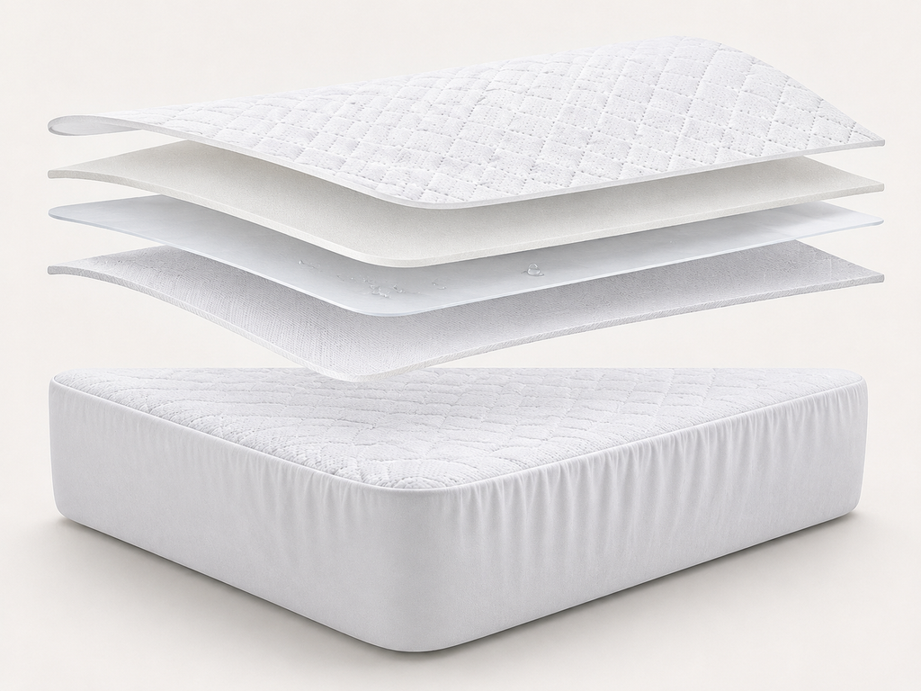 Nuvora Shield mattress protector breathable layered construction